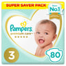 Pampers Premium Care Diapers Size 3 Midi 6-10 kg Super Saver Pack 80pcs