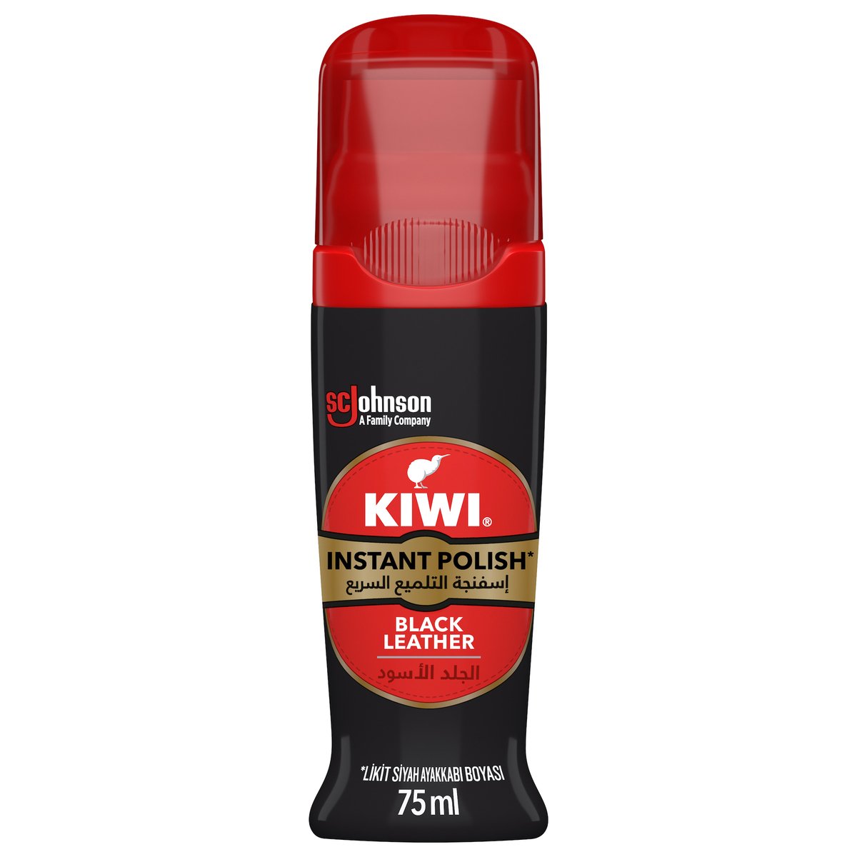 Kiwi Instant Polish Black Leather 75ml