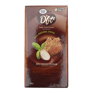 Sugar Free Dlite Dark Chocolate Quinoa & Almond 40g