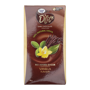 Sugar Free Dlite Dark Chocolate Vanilla 40g