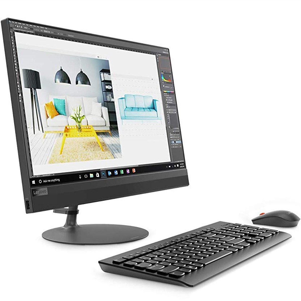 Lenovo All in One Desktop 520-F0D500LKAX Core i3 Black