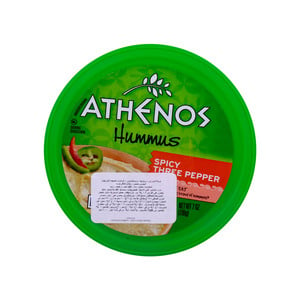 أثينوس حمص متبل بثلاثة أنواع فلفل 198 جم