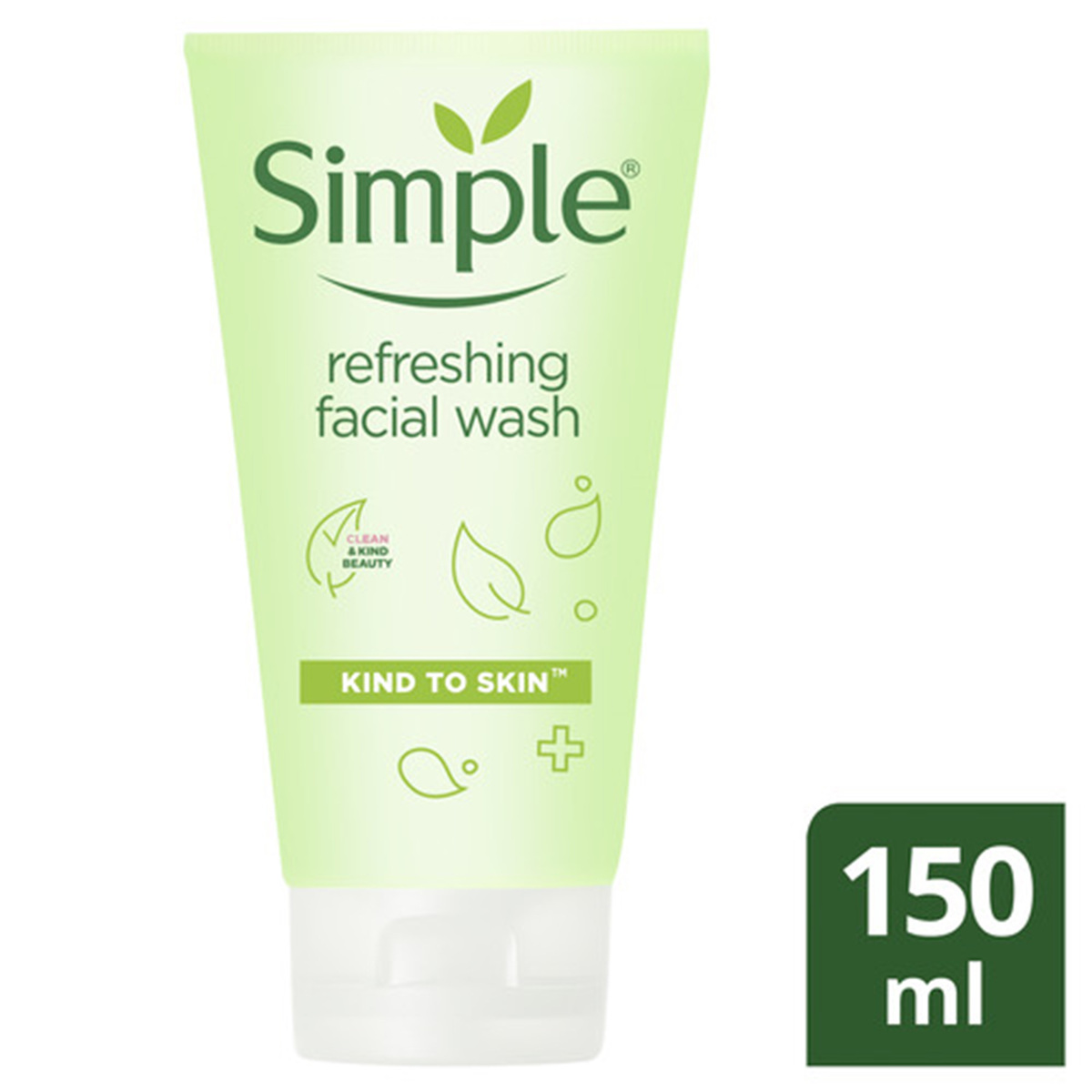 Buy Simple Kind To Skin Facial Wash Refreshing 150 ml Online at Best Price | Face Wash | Lulu UAE in UAE