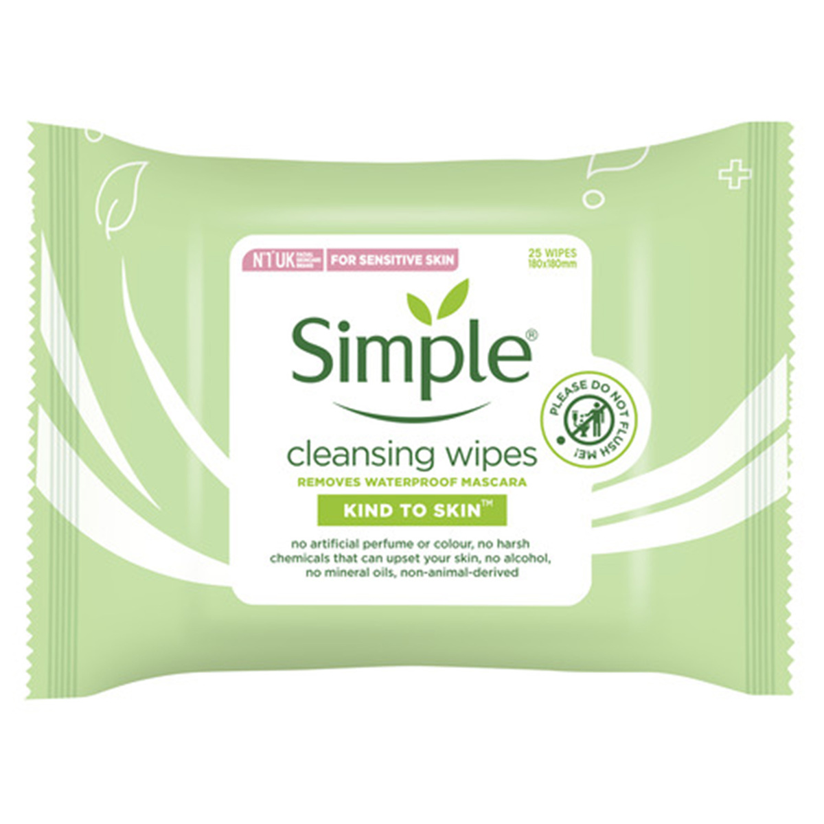Simple Kind To Skin Cleansing Facial Wipes 25 pcs