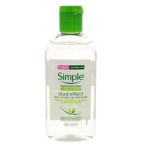 Simple Dual Effect Eye Makeup Remover 125 ml