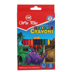 Win Plus Erasable Crayon MP59648 12's