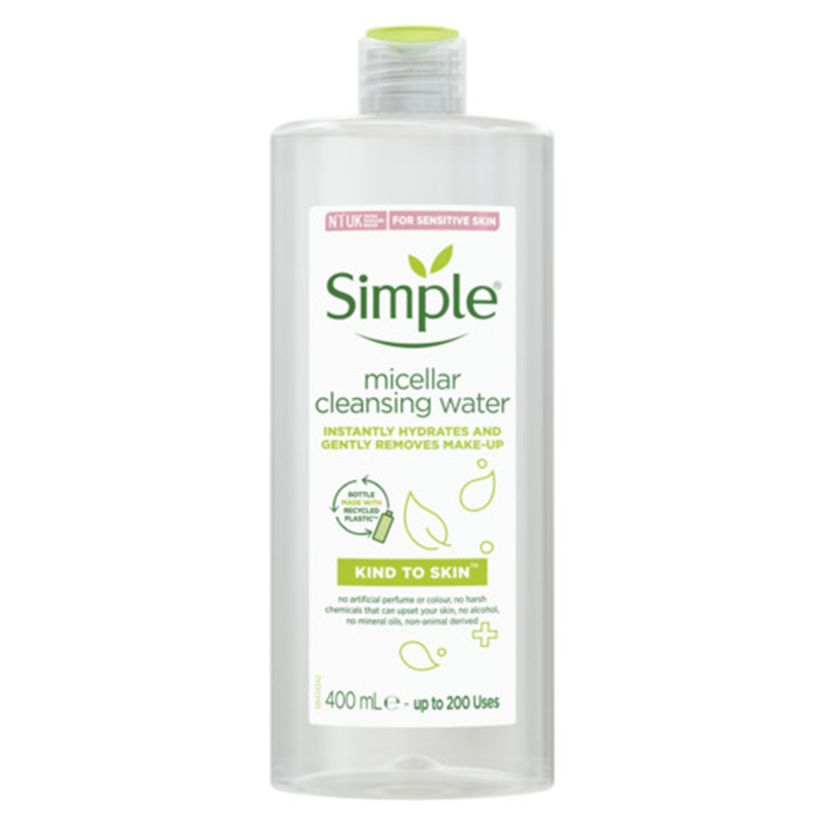 Simple Kind To Skin Micellar Cleansing Water For Sensitive Skin 400 ml