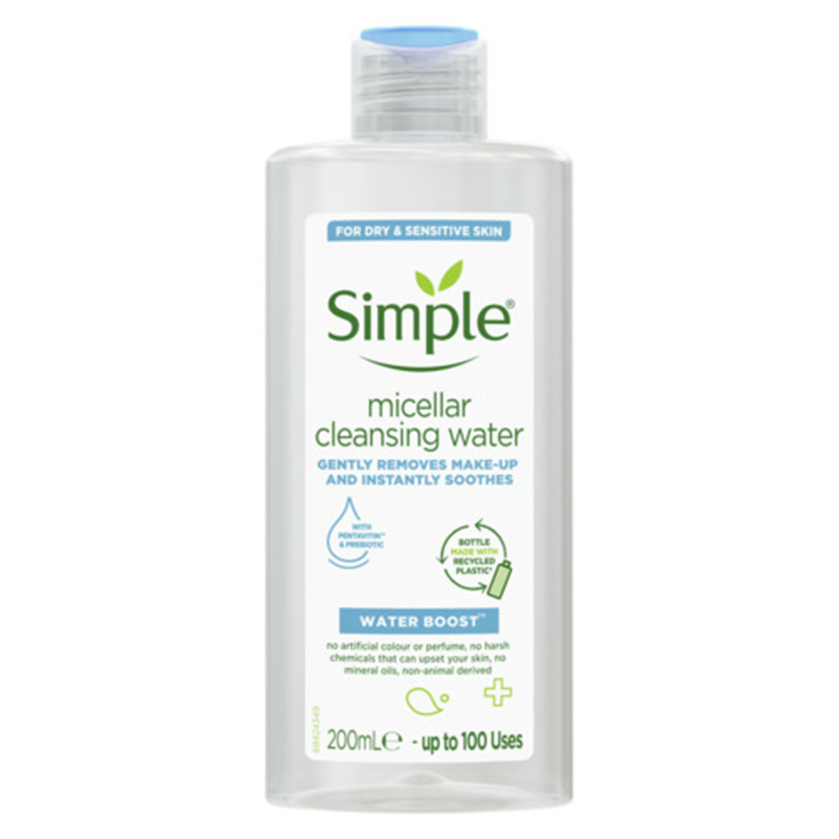 Simple Water Boost Micellar Cleansing Water For Sensitive Skin 200 ml