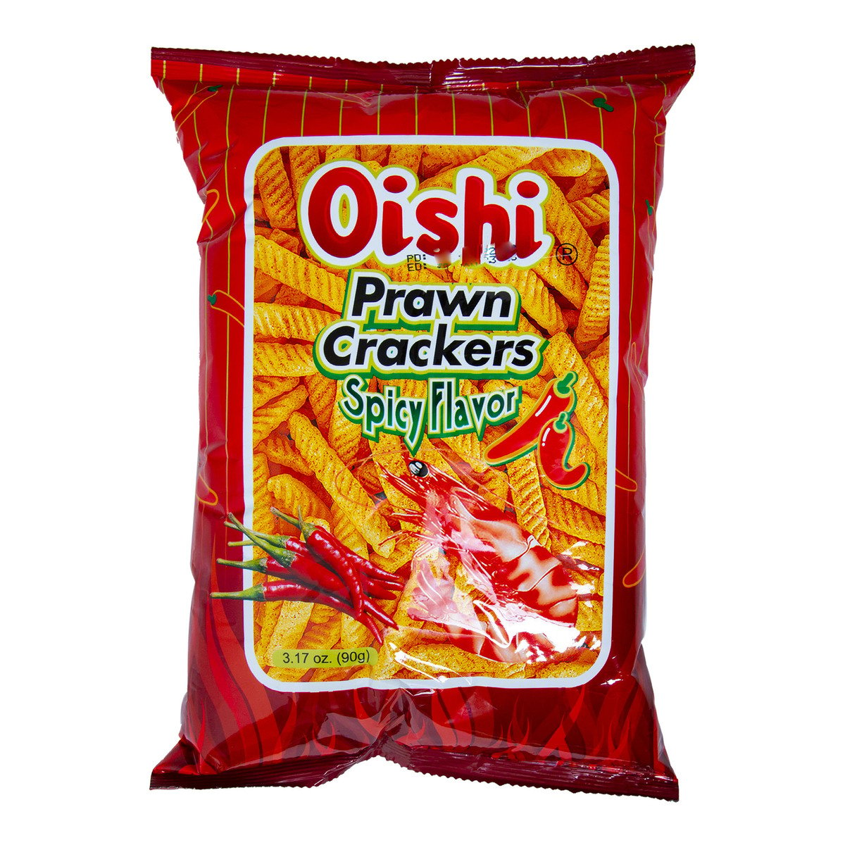 Oishi Spicy Prawn Crackers 90 g