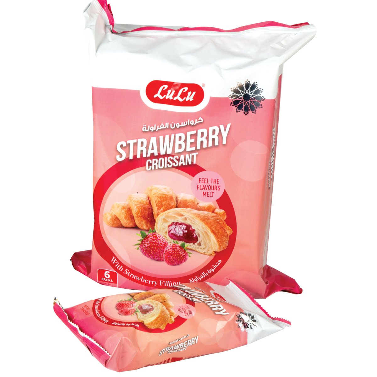 LuLu Croissant with Strawberry Filling 6 x 55 g