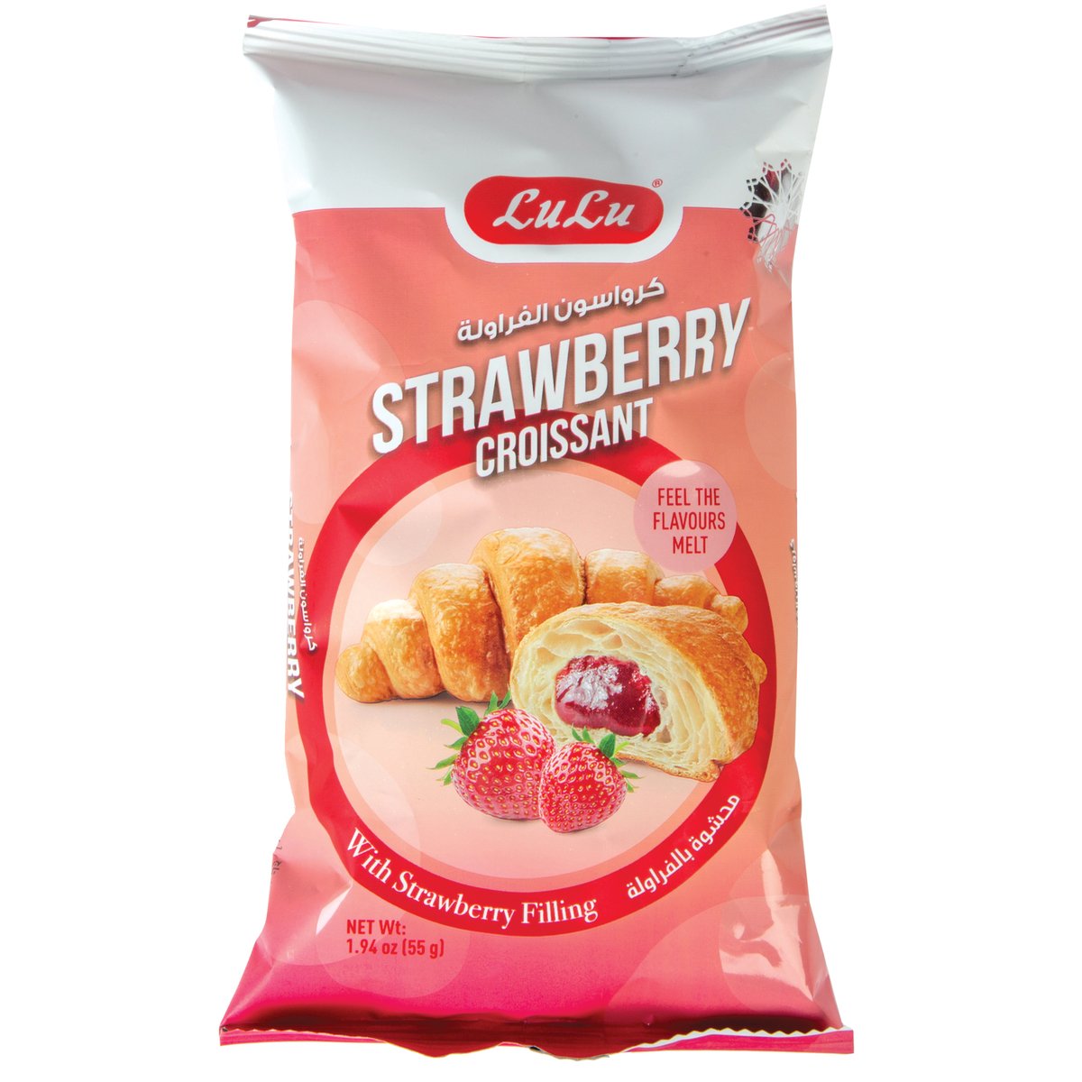 LuLu Croissant with Strawberry Filling 6 x 55 g