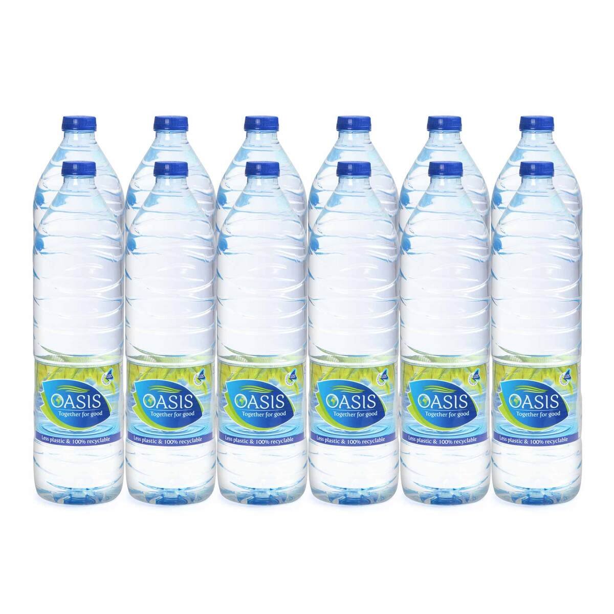 Oasis Bottled Drinking Water 12 x 1.5 Litre