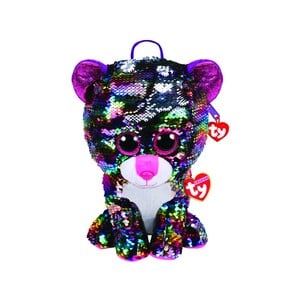 Fashion Sequin Leopard Dot Backpack Plush Toy B-P 95024
