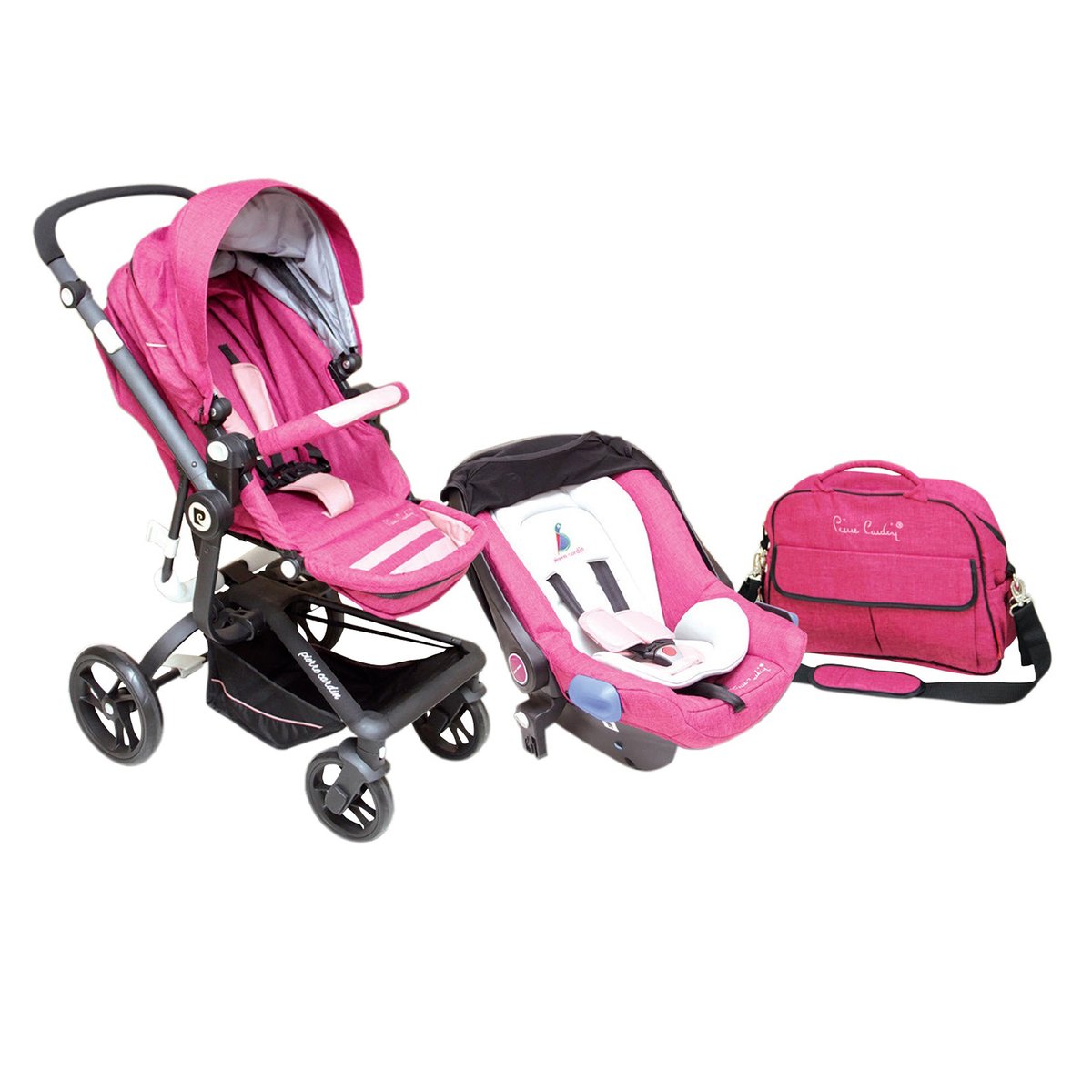 Pierre Cardin Stroller With Car Seat PS841BTS (Color may vary)