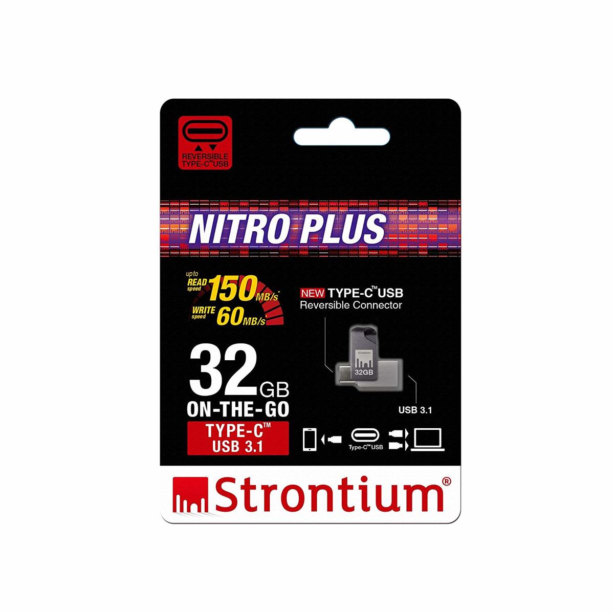 Strontium Dual Flash Drive SR32GSLOTGCY 32GB