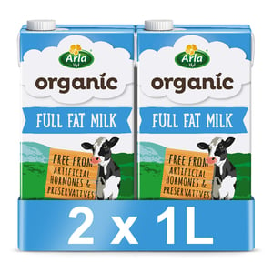 Arla Organic Milk Full Fat 2 x 1Litre