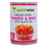 Earthwise Peeled & Diced Tomato & Basil with Olive Oil 400 g