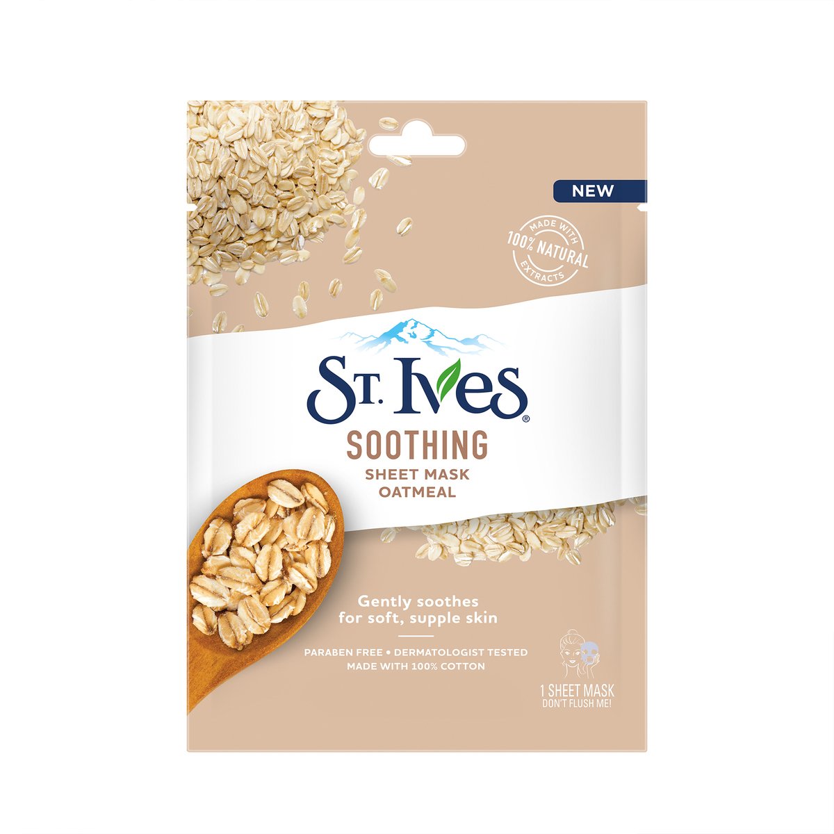 St. Ives Soothing Oatmeal Sheet Mask 1 pc