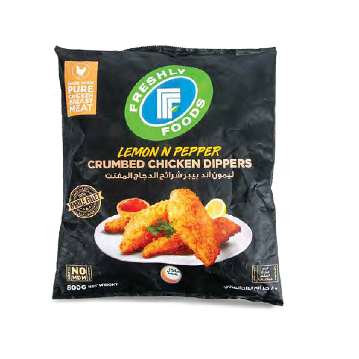 Freshly Foods Crumbed Chicken Dippers Lemon And Pepper 800 g