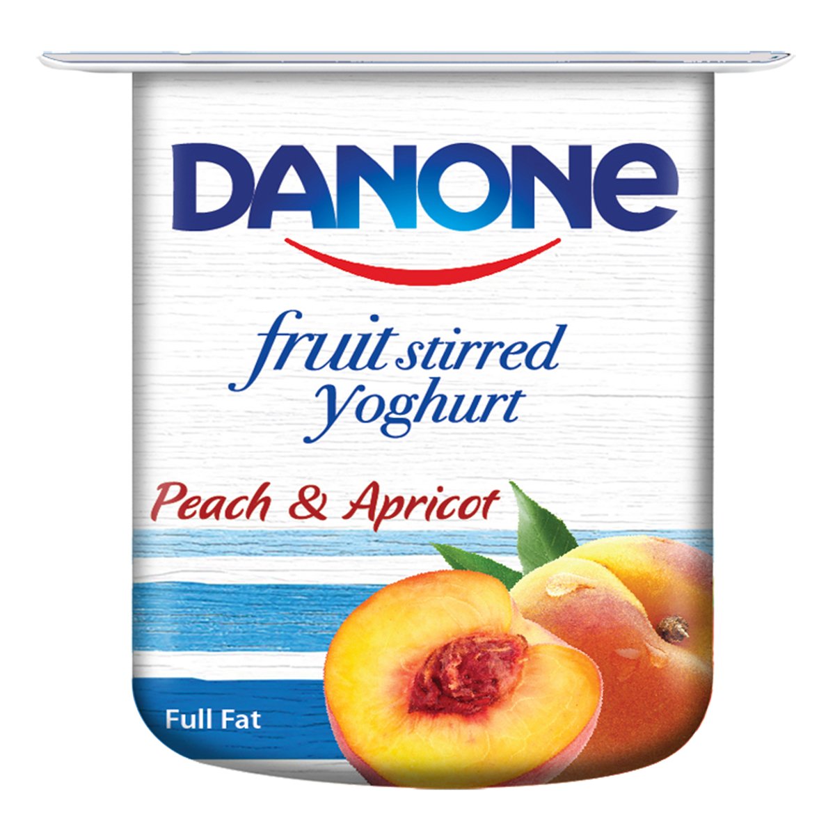 Danone Fruit Stirred Yoghurt Peach & Apricot Full Fat 120 g