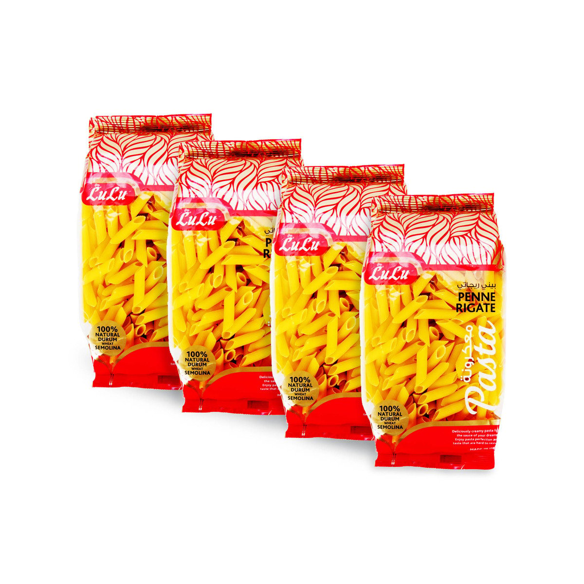 اشتري قم بشراء لولو معكرونة بيني ريجيت ٤ × ٤٠٠ جرام Online at Best Price من الموقع - من لولو هايبر ماركت Pasta في السعودية