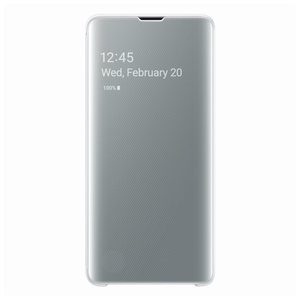 Samsung Galaxy S10 Clear view Book-Cover White ZG973CW
