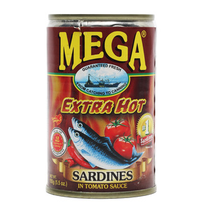 اشتري Mega Sardines In Tomato Sauce Extra Hot 155g Online at Best Price | Canned Sardines | Lulu Kuwait في الكويت
