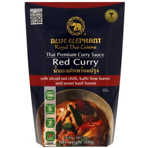 Blue Elephant Thai Premium Red Curry Sauce 300g
