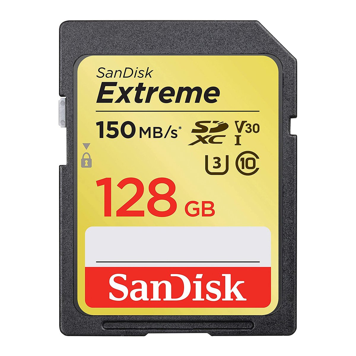 SanDisk Extreme 128GB SDXC Memory Card up to 150MB/s, UHS-I, Class 10, U3, V30