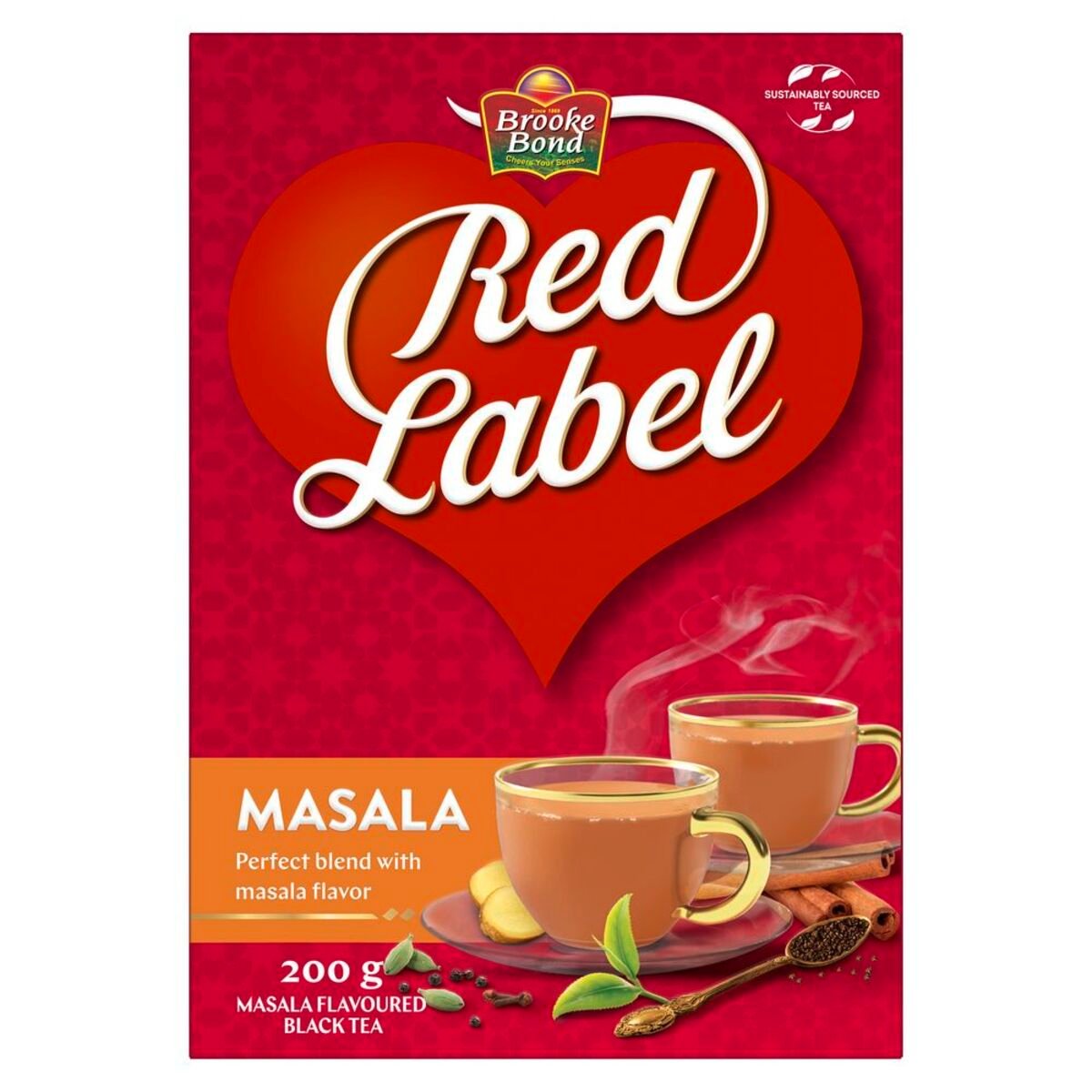 بروكي بوند شاي احمر  العلامه الحمراء بنكهة المسالا ٢٠٠ جم