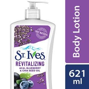 St. Ives Revitalizing Acai Blueberry & Chia Seed Oil Body Lotion 621 ml