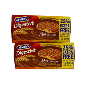 McVitie's Digestive Milk Chocolate Biscuits 2 x 250 g