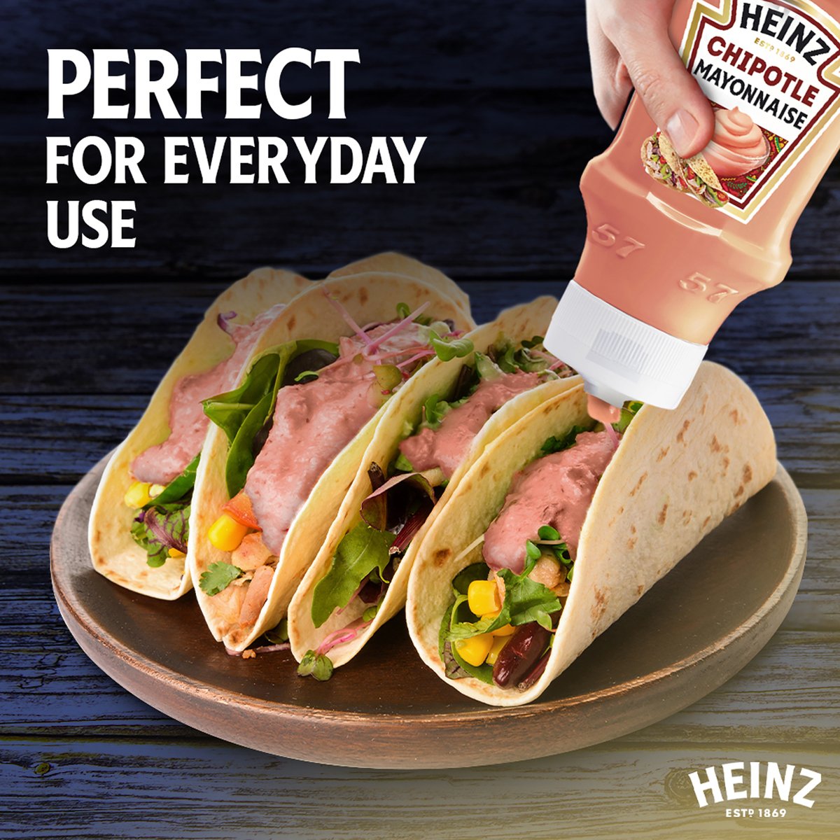 Heinz Chipotle Mayonnaise Top Down Squeezy Bottle 400ml