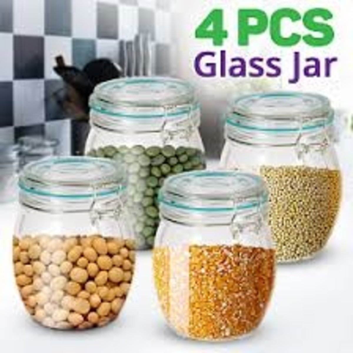 Windcera Glass Jar 750ml FC20215 4pcs