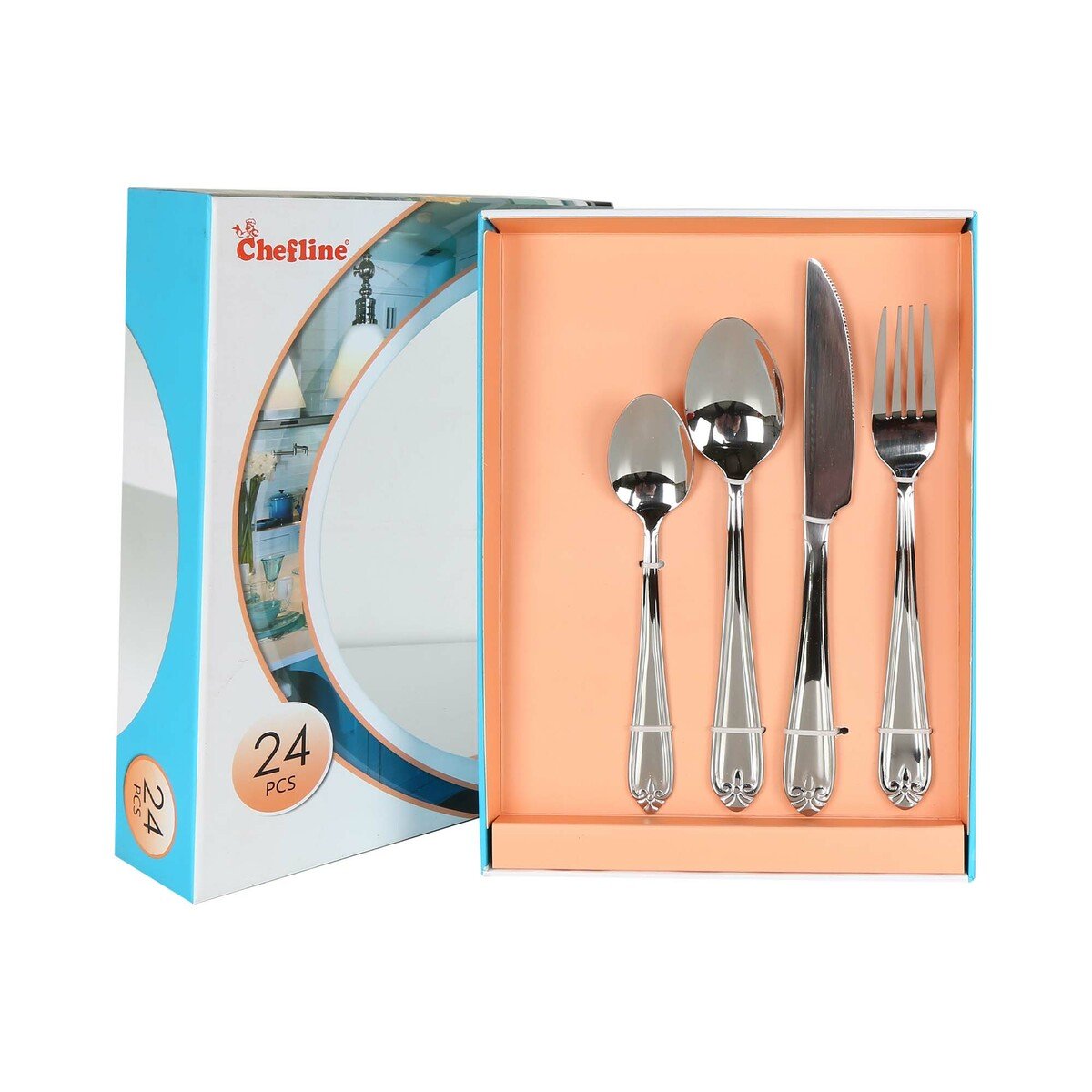 Chefline Stainless Steel Cutlery Set 24pcs FT-1534