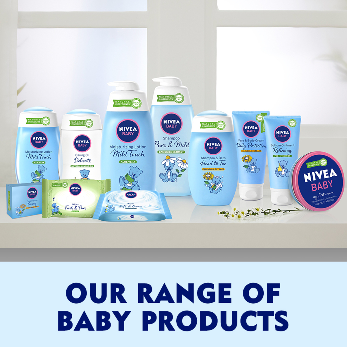 Nivea Baby Shampoo And Bath Head To Toe Calendula Extract 200 ml