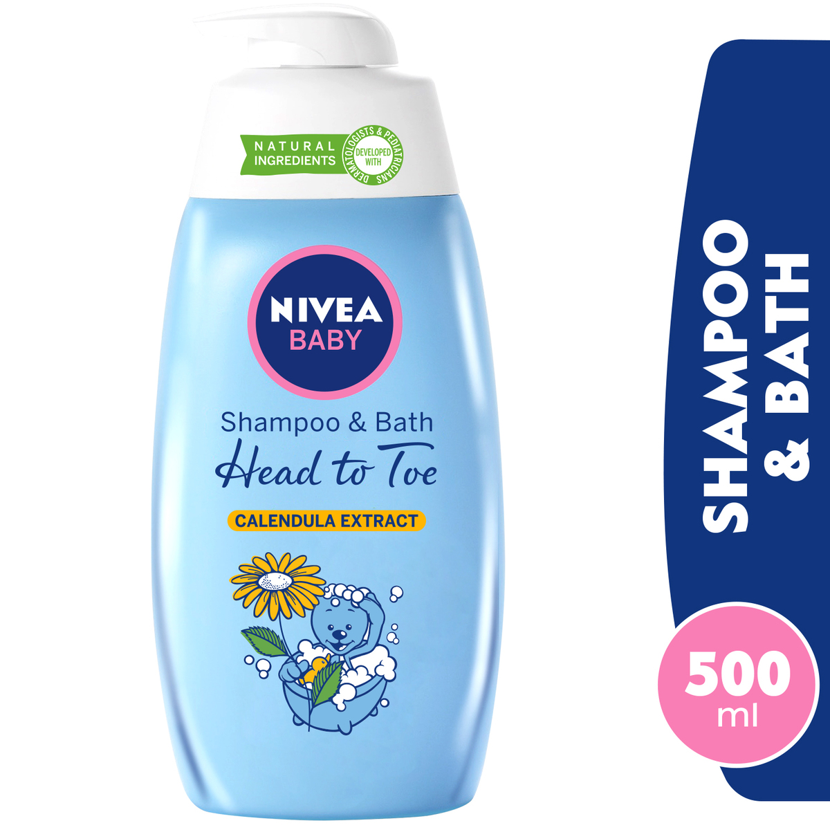 Nivea Baby Head To Toe Shampoo And Bath Calendula Extract 500 ml