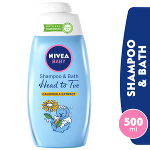 Nivea Baby Head To Toe Shampoo And Bath Calendula Extract 500ml