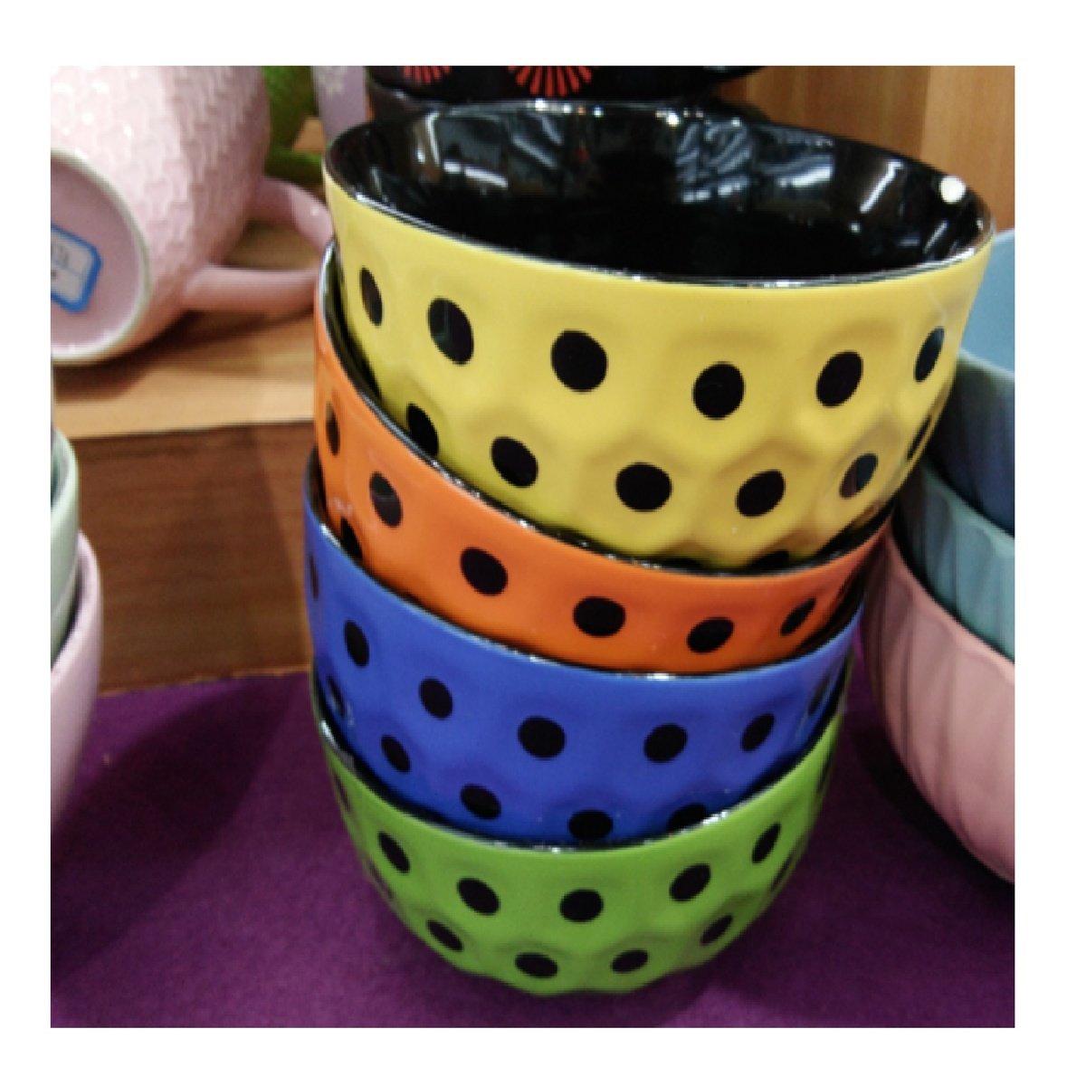 Home Hand Print Bowl 5.5in VM1615 Assorted Colors