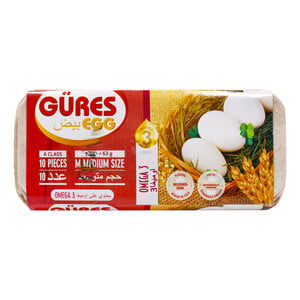 Gures Omega 3 Eggs Medium 10pcs