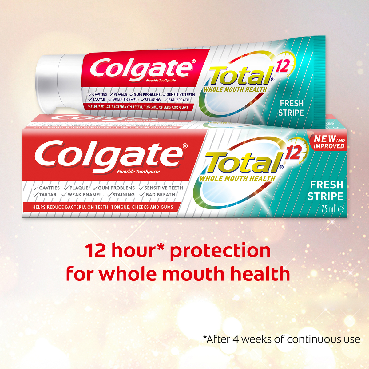 Colgate Toothpaste Total 12 Fresh Stripe 75 ml