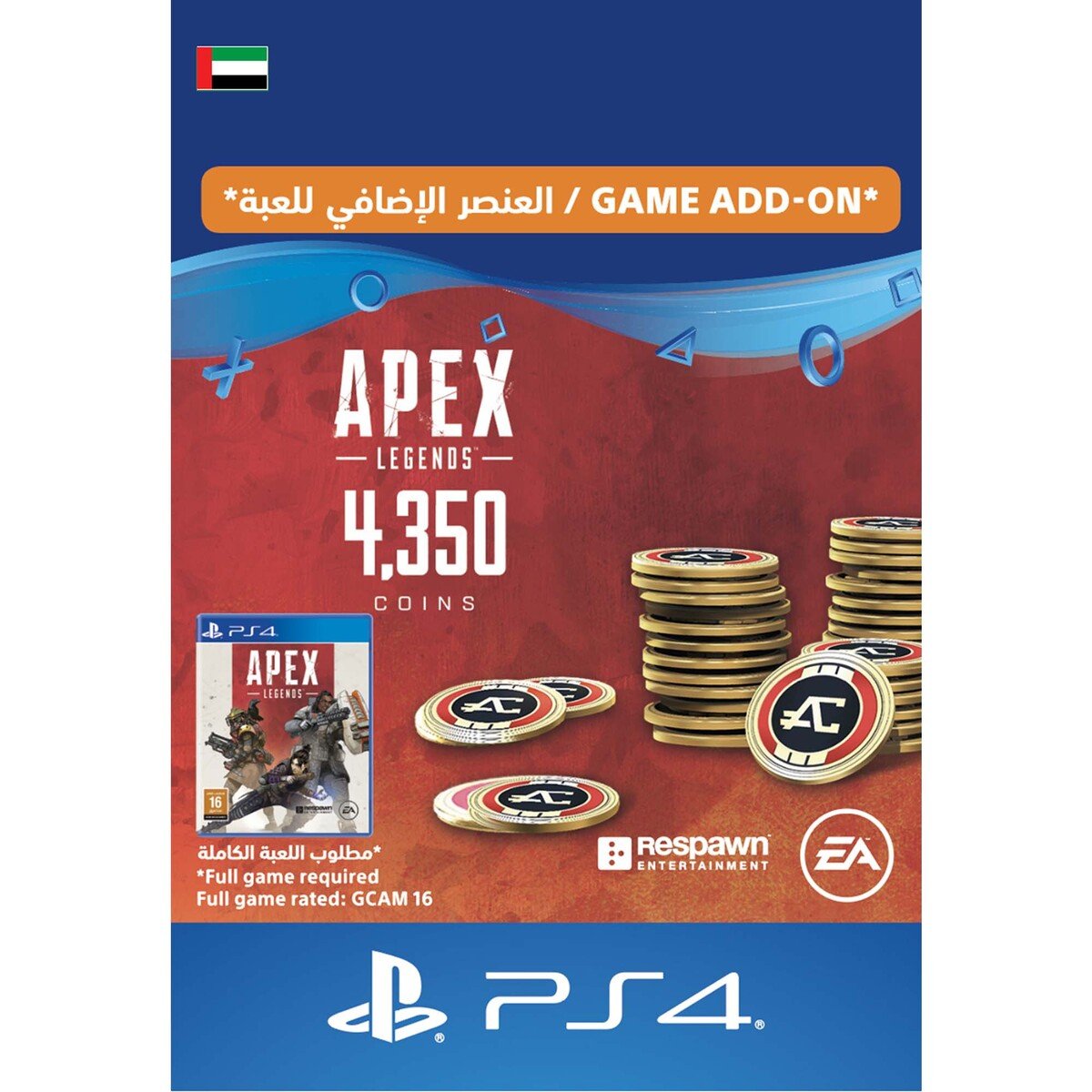 Sony ESD Apex Legends-4,000 (+350 Bonus) Apex Coins UAE [Digital]