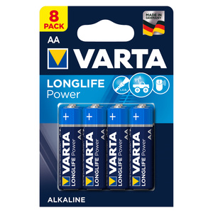 Varta  Long Life Power AA Alkaline Battery 8pcs
