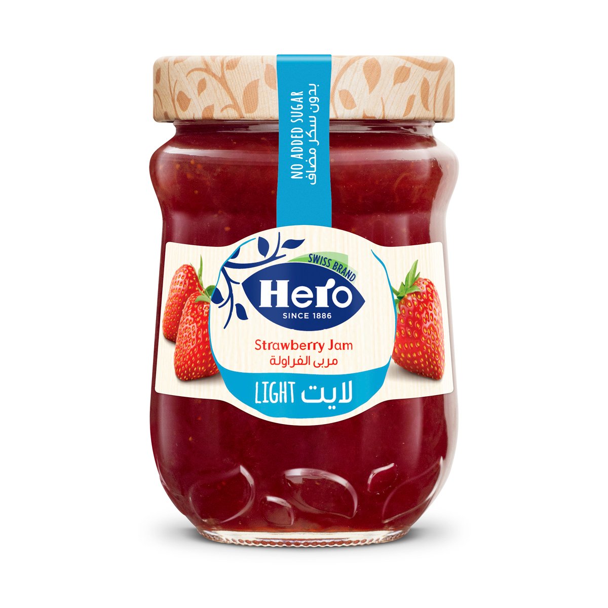 Hero Light Strawberry Jam, 320 g