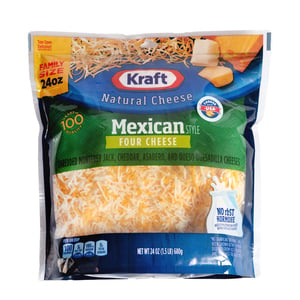 Kraft Shredded Four Cheese Mexican Style 680g