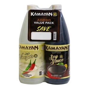 Kamayan Soy Sauce 1 Litre + Vinegar 1 Litre