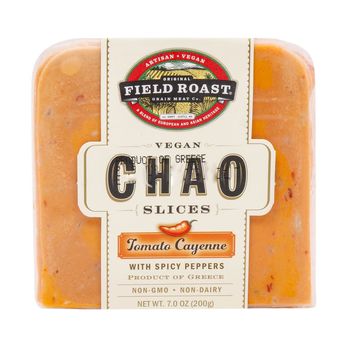 Field Roast Vegan Chao Slices Tomato Cayenne with Spicy Peppers 200g