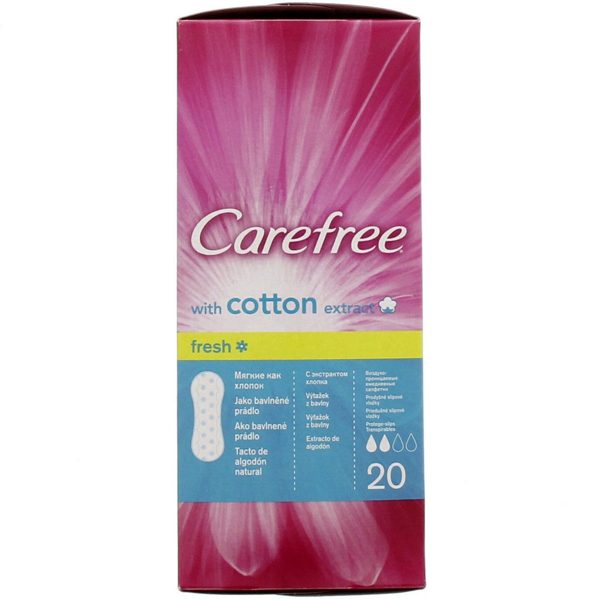 Carefree Panty Liners Cotton Unscented 56pcs Online at Best Price, Sanpro Panty  Liners