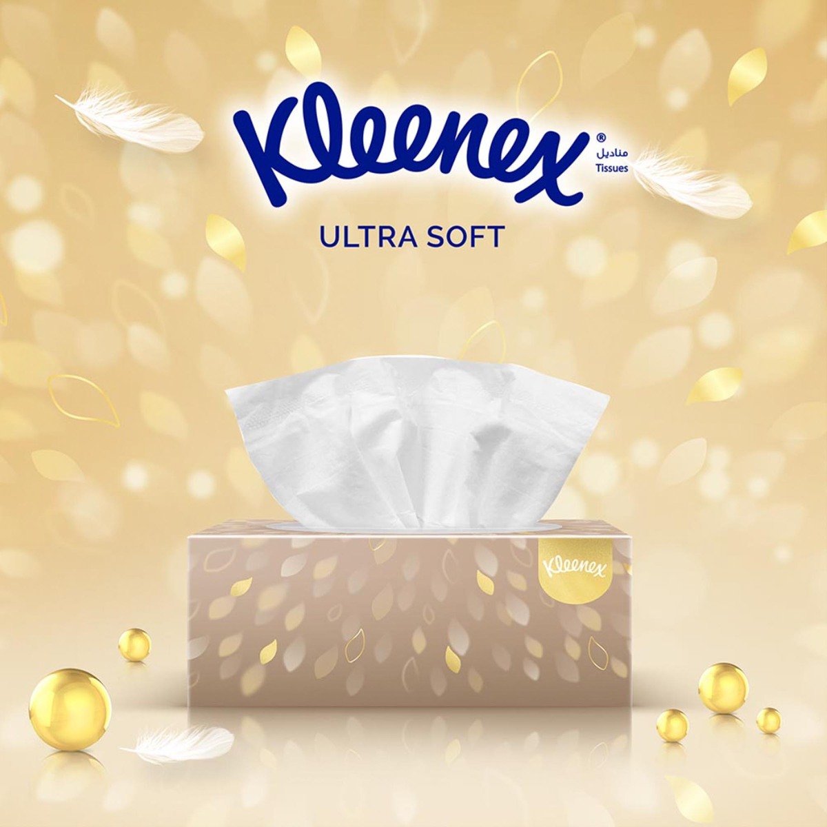 Kleenex Ultra Soft Gentle Care Facial Tissue 3ply 5 x 96 Sheets