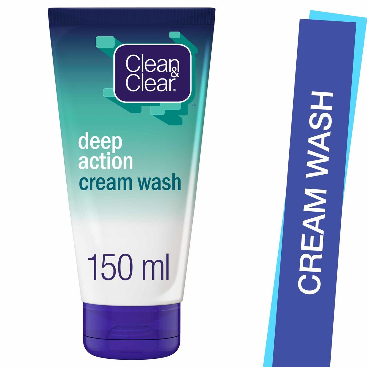 Clean & Clear Cream Wash Deep Action, 150 ml